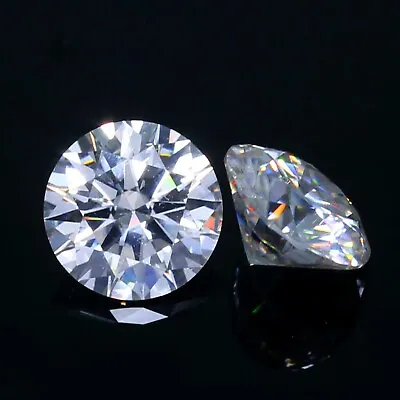 Amazing! 0.40+/- Ct DE Color VVS1 4.00 Mm Round Pair Brilliant Cut White Diamond • $50.22