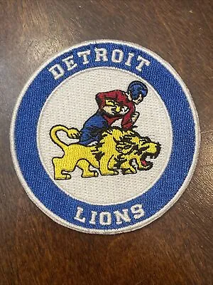 Detroit Lions Vintage Rare Embroidered Iron On Patch 3” X 3” NFL GRADE A • $5.99