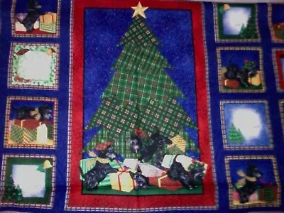 Cute! Christmas Scottie Panel - 23 X44  • $5.99