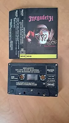 Megadeth- Killing Is My Business CASSETTE RARE Banzai 1985 Used • $40.07