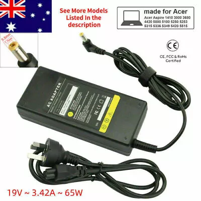 AC Adapter Laptop Charger For Acer Aspire 5750 5742 5735 5551 5315 Power Supply • $17.99