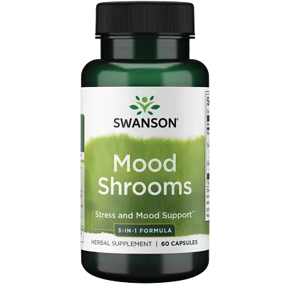 Swanson Mood Shrooms - 3-in-1 Formula 60 Caps • $8.95