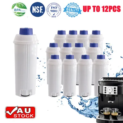 12 Water Filter Compatible For Delonghi DLSC002 ECAM22110SB Coffee Machine Maker • $90.88