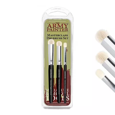 The Army Painter Dry Brush Set Masterclass Paint Brush Set Miniature Painting • $19.57