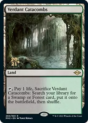 [1x] Verdant Catacombs - Foil - Prerelease Promo - Near Mint English - Modern H • $17.49