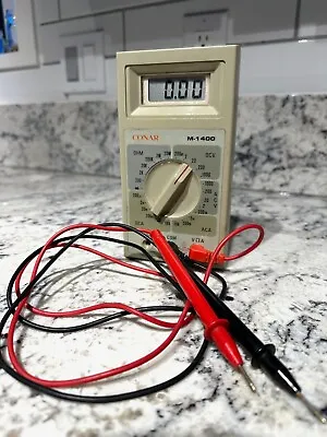 CONAR M-1400 Vintage Multimeter | OHM / DCA / DCV / ACA | With Leads TESTED ✅ • $29