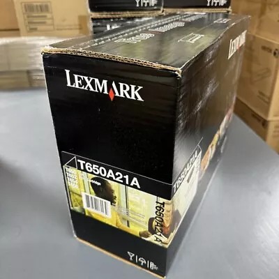 Genuine Lexmark T650A21A Black Toner Cartridge - NEW SEALED • $199.90