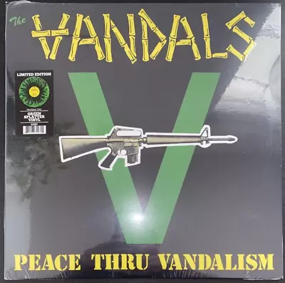 The Vandals Peace Through Vandalism Green Splatter Vinyl Lp Limited Sealed Mint • $33.01