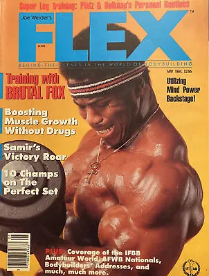 Flex Magazine May 1984 Mr Universe Bertil Fox • £16.08