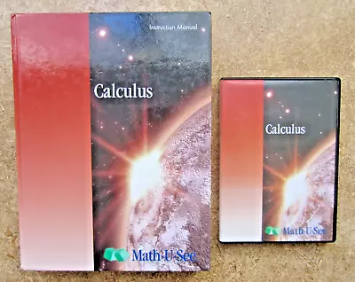 MATH U SEE CALCULUS High School Instruction Manual Texbook And Instructional DVD • $44.99