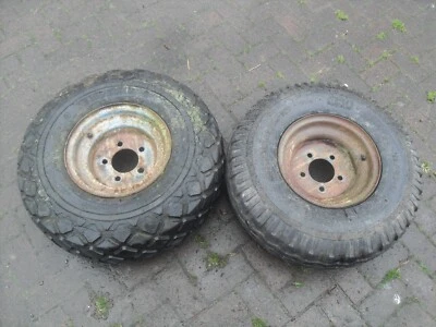 £169.50 • Buy 2 X Implement Trailer Tractor 5 Stud Wheels Rims Tyres  10.0 / 80- 12