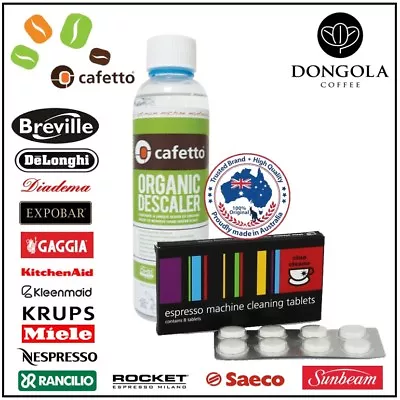 $34.95 • Buy DELONGHI CLEANING TABLETS + LIQUID ORGANIC DESCALER Espresso Coffee Machine 