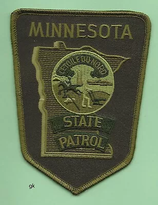 Minnesota State Patrol  Patch  Subdued Greeen • $7