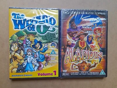 Aladdin / Wizard Of Oz - Volume 1 - Two Animated Classics - New & Sealed DVD • £4.99