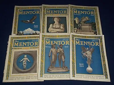 1925 The Mentor Magazine Lot Of 6 Different Issues- Great Ads - Photos - O 1516j • $60