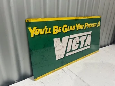 Victa  Lawn Mowers Large Tin Metal Sign Perfect For Bar  Workshop • $89