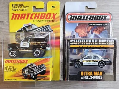 Matchbox Police Lot Lesney 89 CHEVY BLAZER Supreme Hero CROWN VICTORIA Ultra Max • $35