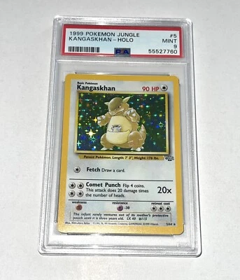 $89 • Buy 1999 Pokémon Jungle #5 Kangaskhan Holo PSA 9 MINT 5/64 Base Set Vintage Pokémon