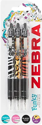 Zebra Z-Grip Retractable Animal Ballpoint Pen With Medium Point Of 1.0Mm Black • £4.99