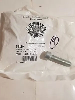 $2 • Buy NOS Harley Davidson 3919M V-rod Screw M10 X 1.5 X 40 Hex Socket Head Qty 1