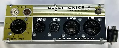 Vintage Coletronics B-16 Socket Adapter For Heathkit  Eico  Knight Tube Tester • $49