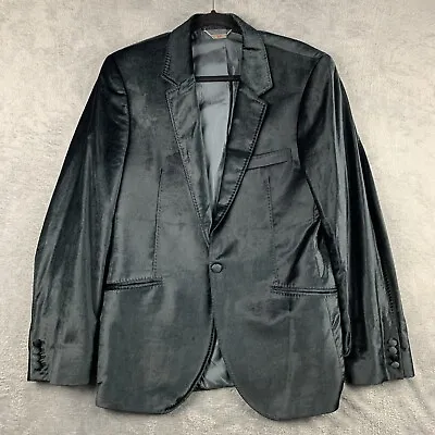 Versace Collection Mens Dinner Party Jacket Blazer Adult 38  Black • $184.96