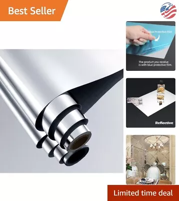 Premium Flexible Self-Adhesive Mirror Stickers - Non-Glass - 12 X78.8  Roll • $17.99