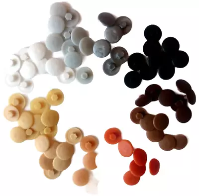 £1.99 • Buy Covers Confirmat Screw Caps Hole HEX 12mm Push Fit Furniture White Black Grey  