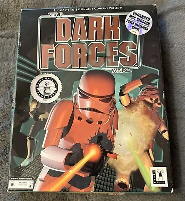 Vintage STAR WARS - Dark Forces Apple MAC CD-ROM Game - 1995 BIG BOX Edition • £24.99