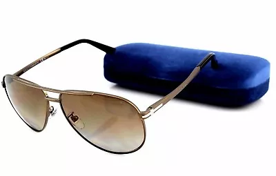 $499.95 • Buy POLARIZED RARE NEW GUCCI Matte Brown Havana Aviator Sunglasses GG 2269S ZG3 LA