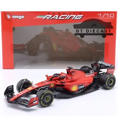 Bburago Formula F 1 Ferrari Racing Sf-23 2023 1/18 Charles Leclerc #16 16812 Cl • $55.55
