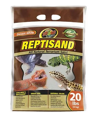 Zoo Med Repti Sand Dessert White All Natural Stimulates Digging Burrowing 20 Lbs • $27.51