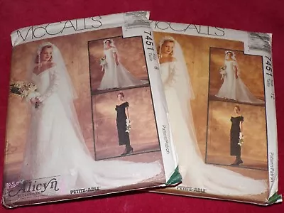 🌼 McCALL'S #7451-LADIES OFF SHOULDER BRIDAL-BRIDESMAID GOWN PATTERN 6 Or 12 FF • $14.24