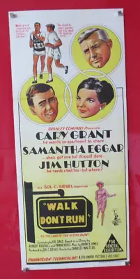 WALK DON'T RUN ORIGINAL 1966 DAYBILL CINEMA FILM  POSTER Cary Grant COOL 60's • £38