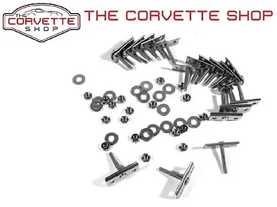 C3 Corvette Bumper Mounting Retainer Kit 18pcs Stainless 73-82 Front 74-82 Rear • $33.99