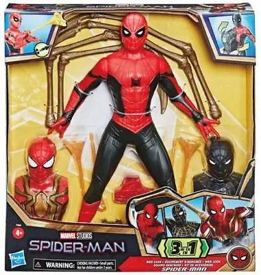 Marvel Spider-Man 3-in-1 Web Gear Set Kids Posable Action Figure • £25.99