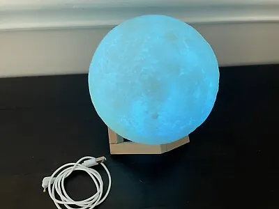 Moon Lamp Night Light With Stand Touch Color Changing USB Rechargeable • $10.50