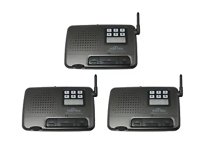 3 Station 6 Channel Home Office Call All Wireless FM Voice Intercom System • $57.99