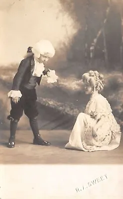 Traer IA~Childhood Actors? President & Martha Washington~Powdered Wig RPPC C1913 • $10.71