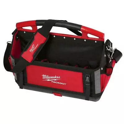 Milwaukee 20 In. Packout Tote Heavy Duty Tool Bag Storage Pockets Shoulder Strap • $169.65