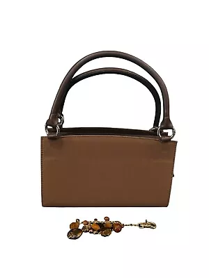 Miche Classic Bag Brown With Interchangeable Handles & KeyChain Jewels. • $30