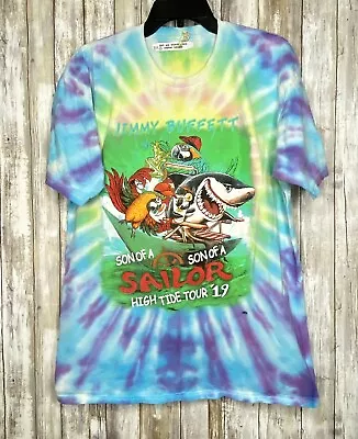 Jimmy Buffett 2019 Tie Dye High Tide Son Of A Sailor Tour T-Shirt - Large • $15