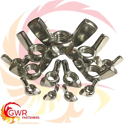 A2 Stainless Wing Nuts - M3 M4 M5 M6 M8 M10 M12 M14 M16 - Butterfly - DIN 315AF • $161.61