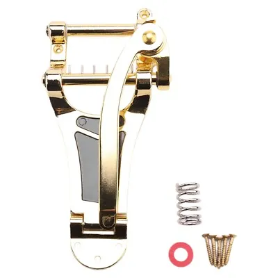 4X(Vibrato Bridge Tailpiece B7 Jazz Guitar For  Bigsby ES355  Gold K7S1)2502 • $96.32