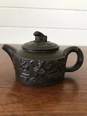 Vintage Authentic Chinese Yixing Zisha Clay Teapot Stamped To Base  • $50