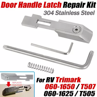 For T507 RV Trimark 060-1650 Door Handle Latch Repair Kit - 304 Stainless Steel • $18.99