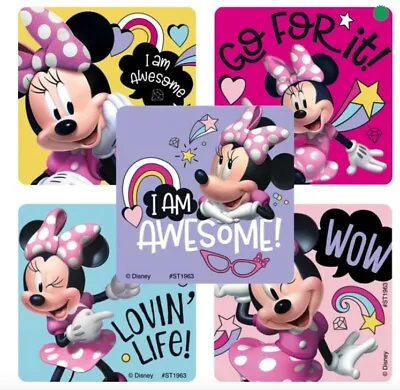 20 Disney Minnie Mouse Lovin' Life Stickers Party Favor Teacher Supply  • $3.15