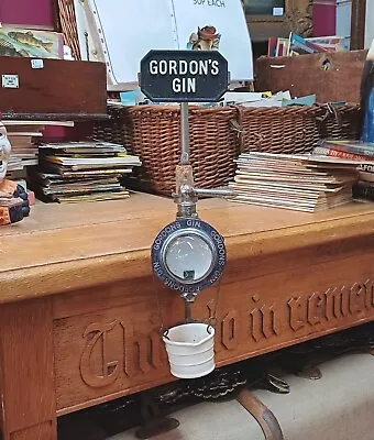 Vintage Tanqueray Gordon Optic Pearl Spirit Dispenser Complete With Drip Cup • £49.99