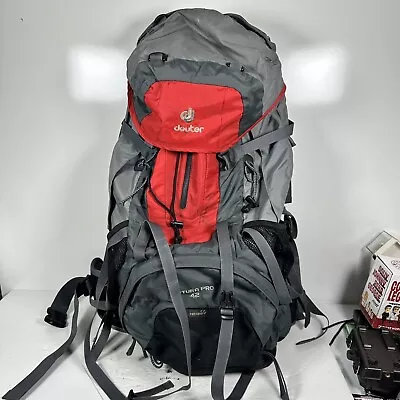 Deuter Futura Pro 42 Aircomfort Frame Variflex Backpack W/ Rain Cover Day Hiking • $84.88