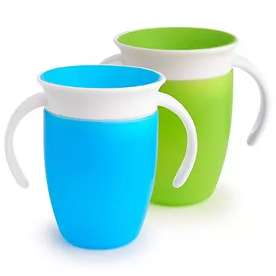 Munchkin Miracle 360 Trainer Cup Green/Blue 7 Oz 2 Count • $13.49